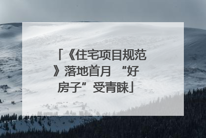 《住宅项目规范》落地首月 “好房子”受青睐