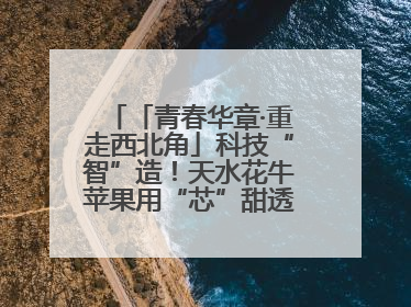 「青春华章·重走西北角」科技“智”造！天水花牛苹果用“芯”甜透你的味蕾