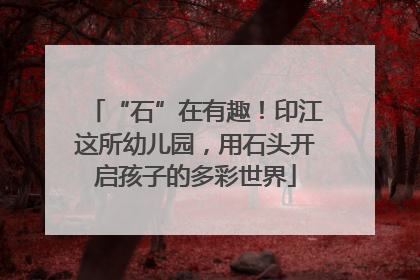 “石”在有趣！印江这所幼儿园，用石头开启孩子的多彩世界