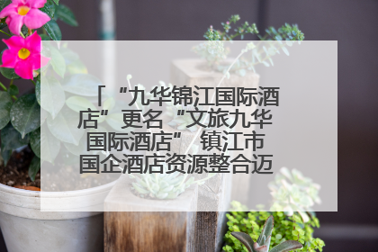 “九华锦江国际酒店”更名“文旅九华国际酒店” 镇江市国企酒店资源整合迈出重要一步