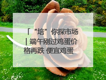“培”你探市场｜端午刚过鸡蛋价格再跌 便宜鸡蛋还能吃多久？