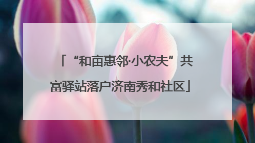 “和亩惠邻·小农夫”共富驿站落户济南秀和社区