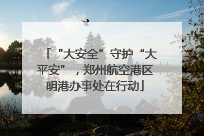 “大安全”守护“大平安”，郑州航空港区明港办事处在行动