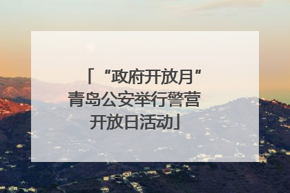 “政府开放月”青岛公安举行警营开放日活动