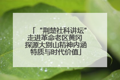 “荆楚社科讲坛”走进革命老区黄冈 探源大别山精神内涵特质与时代价值
