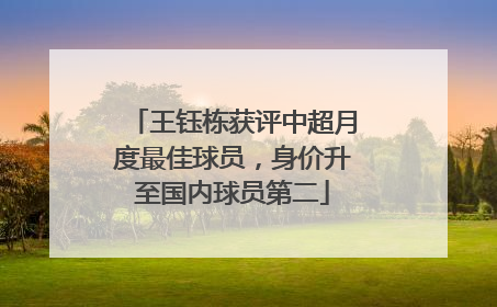 王钰栋获评中超月度最佳球员，身价升至国内球员第二