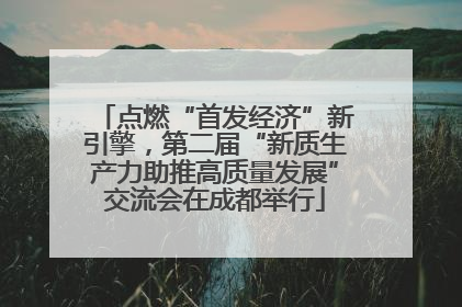点燃“首发经济”新引擎，第二届“新质生产力助推高质量发展”交流会在成都举行
