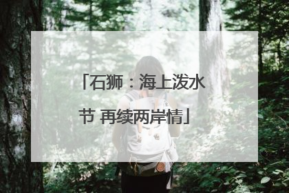 石狮：海上泼水节 再续两岸情