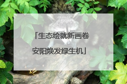 生态绘就新画卷 安阳焕发绿生机