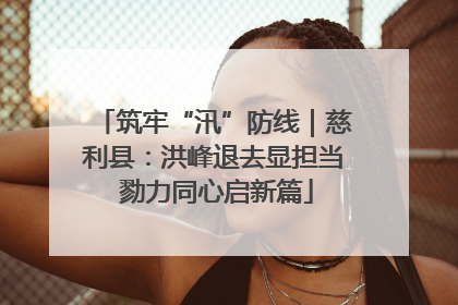 筑牢“汛”防线｜慈利县：洪峰退去显担当 勠力同心启新篇