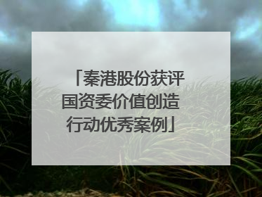 秦港股份获评国资委价值创造行动优秀案例
