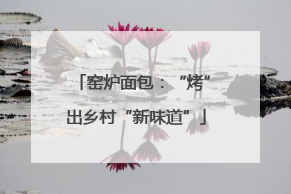 窑炉面包：“烤”出乡村“新味道”