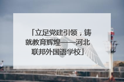 立足党建引领，铸就教育辉煌——河北联邦外国语学校