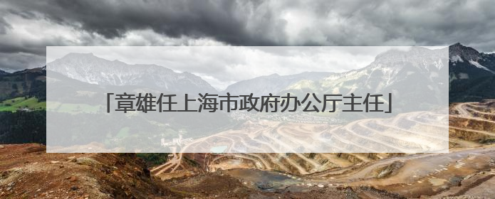 章雄任上海市政府办公厅主任
