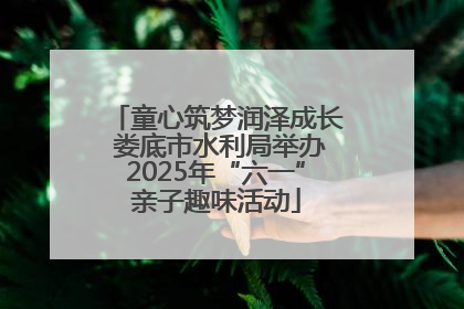 童心筑梦润泽成长 娄底市水利局举办2025年“六一”亲子趣味活动