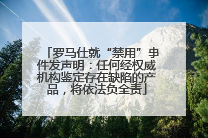 罗马仕就“禁用”事件发声明：任何经权威机构鉴定存在缺陷的产品，将依法负全责
