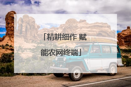 精耕细作 赋能农网终端