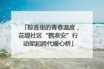 粽香里的青春温度，花堤社区“鹤耋安”行动架起跨代暖心桥