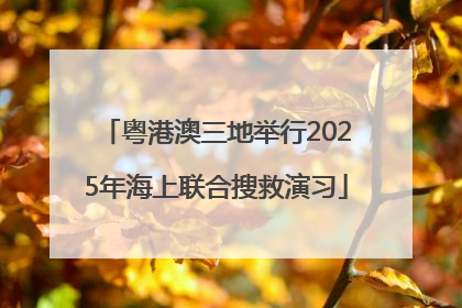 粤港澳三地举行2025年海上联合搜救演习