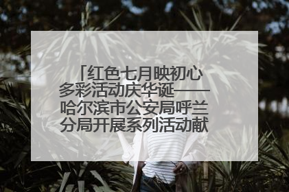 红色七月映初心 多彩活动庆华诞——哈尔滨市公安局呼兰分局开展系列活动献礼党的生日