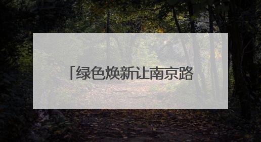 绿色焕新让南京路步行街“逆生长”
