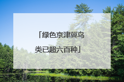 绿色京津冀鸟类已超六百种