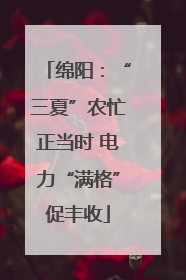 绵阳：“三夏”农忙正当时 电力“满格”促丰收