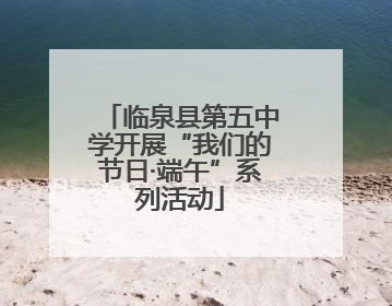 临泉县第五中学开展“我们的节日·端午”系列活动