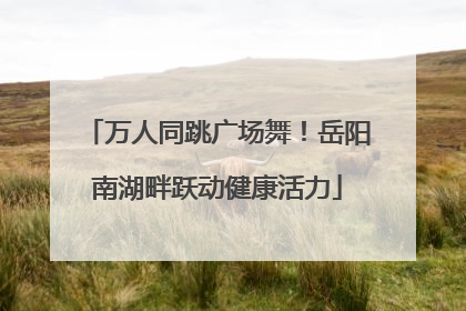 万人同跳广场舞！岳阳南湖畔跃动健康活力