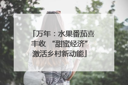 万年：水果番茄喜丰收 “甜蜜经济”激活乡村新动能