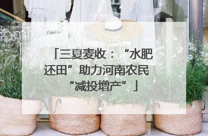 三夏麦收：“水肥还田”助力河南农民“减投增产”