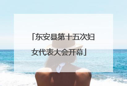 东安县第十五次妇女代表大会开幕