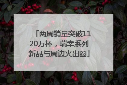 两周销量突破1120万杯，瑞幸系列新品与周边火出圈