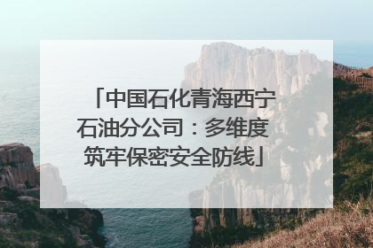 中国石化青海西宁石油分公司：多维度筑牢保密安全防线