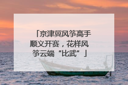 京津冀风筝高手顺义开赛，花样风筝云端“比武”