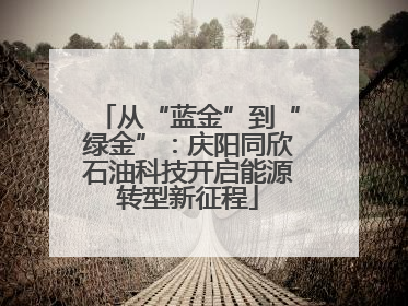 从“蓝金”到“绿金”：庆阳同欣石油科技开启能源转型新征程