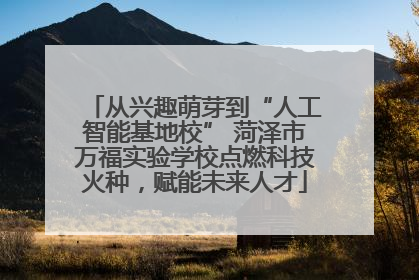 从兴趣萌芽到“人工智能基地校” 菏泽市万福实验学校点燃科技火种，赋能未来人才