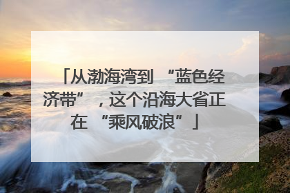 从渤海湾到 “蓝色经济带”，这个沿海大省正在 “乘风破浪”