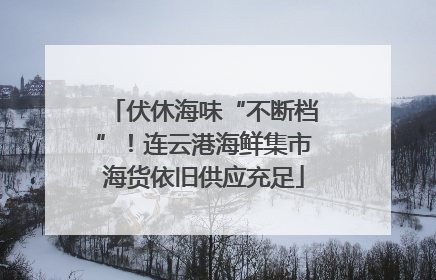 伏休海味“不断档”！连云港海鲜集市海货依旧供应充足