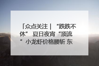 众点关注｜“跌跌不休” 夏日夜宵“顶流”小龙虾价格腰斩 东营人的快乐来了