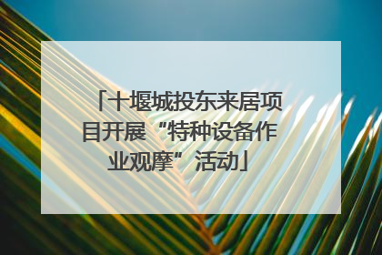 十堰城投东来居项目开展“特种设备作业观摩”活动
