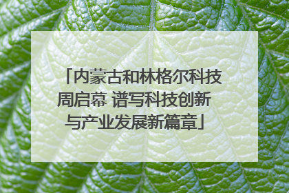 内蒙古和林格尔科技周启幕 谱写科技创新与产业发展新篇章
