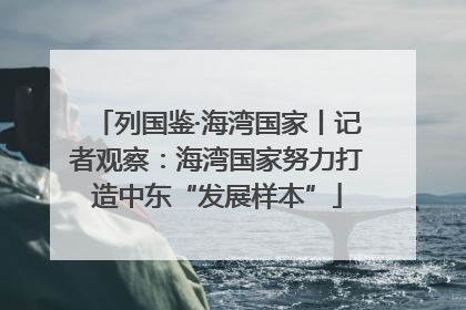 列国鉴·海湾国家丨记者观察：海湾国家努力打造中东“发展样本”