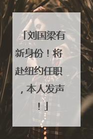 刘国梁有新身份！将赴纽约任职，本人发声！