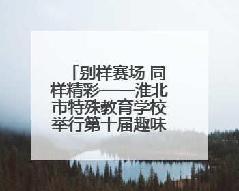 别样赛场 同样精彩——淮北市特殊教育学校举行第十届趣味运动会