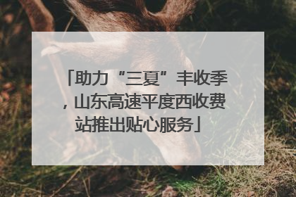 助力“三夏”丰收季，山东高速平度西收费站推出贴心服务