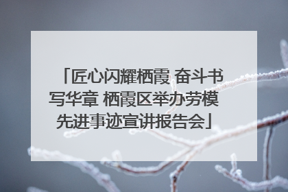 匠心闪耀栖霞 奋斗书写华章 栖霞区举办劳模先进事迹宣讲报告会