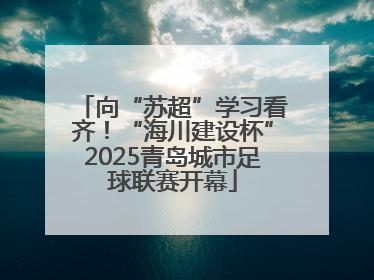 向“苏超”学习看齐！“海川建设杯”2025青岛城市足球联赛开幕