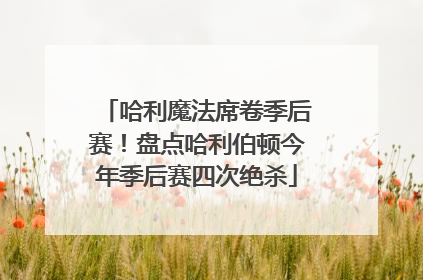 哈利魔法席卷季后赛！盘点哈利伯顿今年季后赛四次绝杀