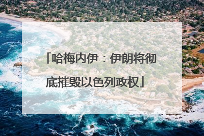 哈梅内伊：伊朗将彻底摧毁以色列政权